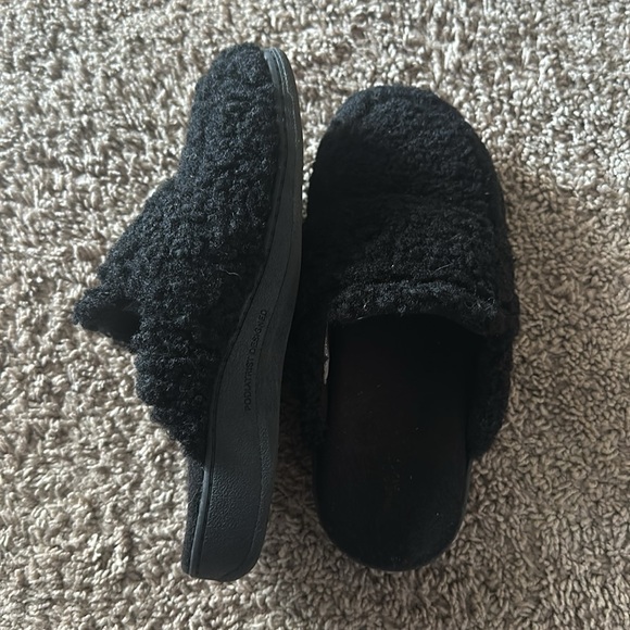 VIONIC GEMMA II MULE WOMEN SLIPPERS Black Shearling Size 8 - Picture 7 of 16